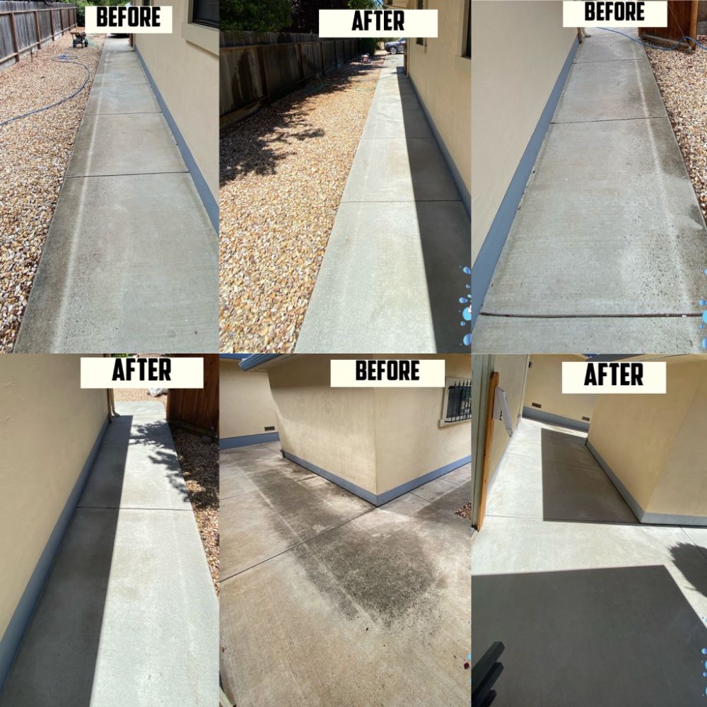 Concrete cleaning on ranchito del rio dr salinas ca