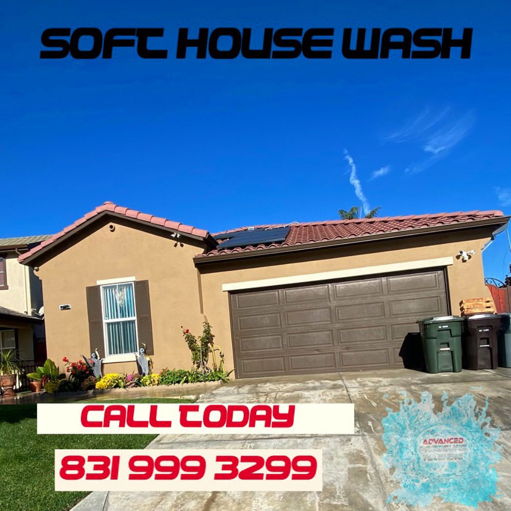 Exterior Soft Wash on Piazza Dr in Salinas, CA
